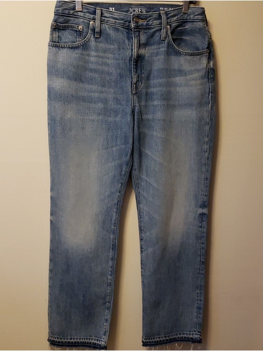 J. Crew Men’s Mid Blue 84 Relaxed Straight Jeans *altered